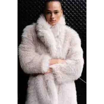 Luxury gift Fin Raccoon Fur fur coat 